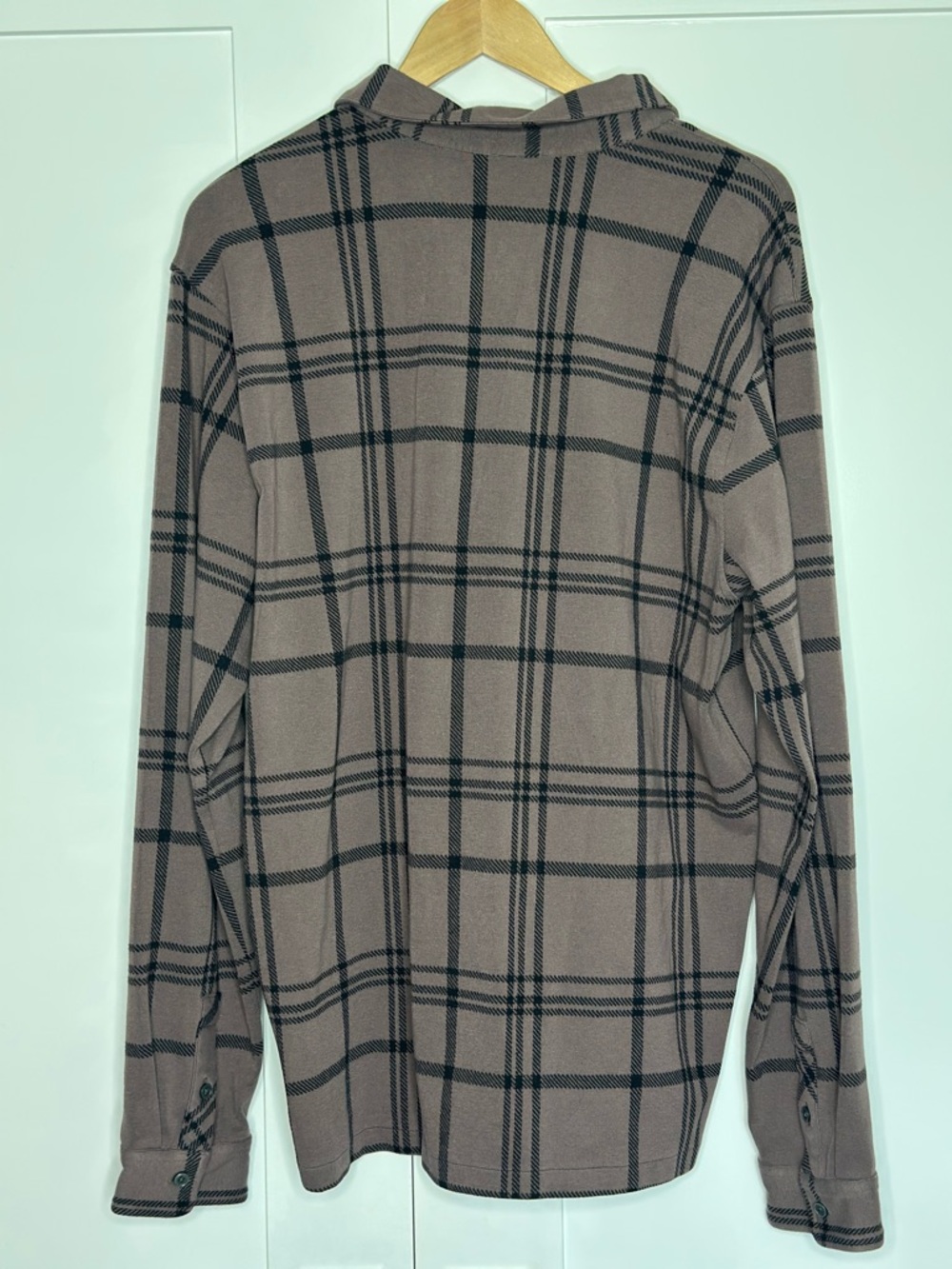 Vuori Seaview Plaid Button Down Shirt XL Huckleberry brown flannel long sleeve - Picture 7 of 12